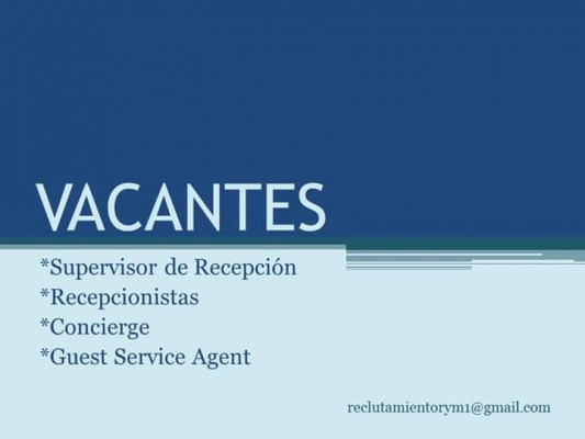 vacantes